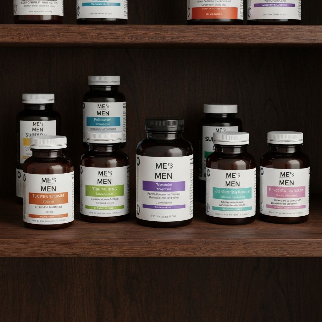 Men's supplements collection